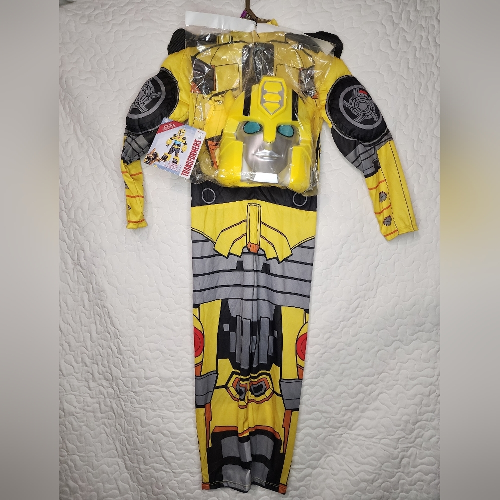 NWT Size Small (4-6) Transformers Bumblebee Kids Costume - Picture 3 of 7